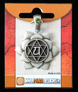 Heart Chakra in lotus shape inside a packet