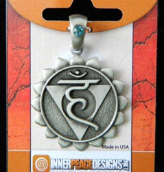 Throat Chakra in a circle shape inside a packet