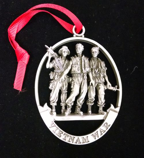 Vietnam War medal with peoples model