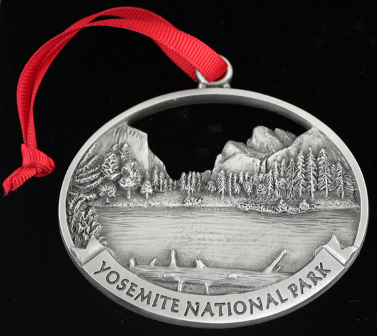 Yosemite National Park medal with a ribbon