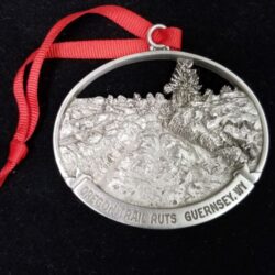 Orgontrail ruts guernset medl with a ribbon